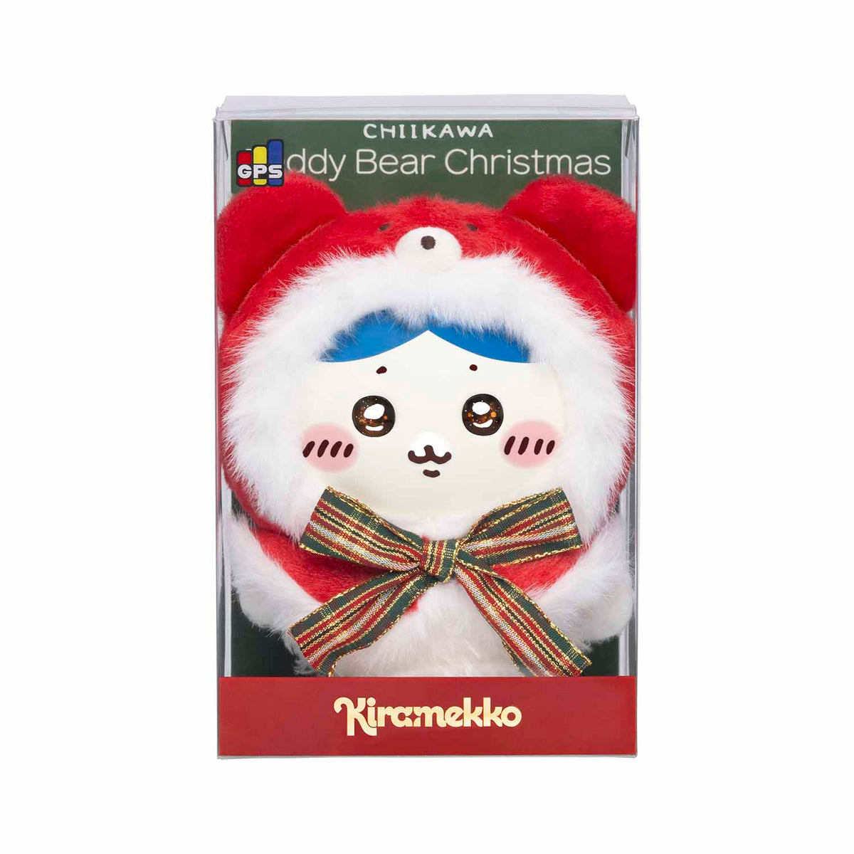 ちいかわ Kiramekko Teddy Bear Christmas(ハチワレ)