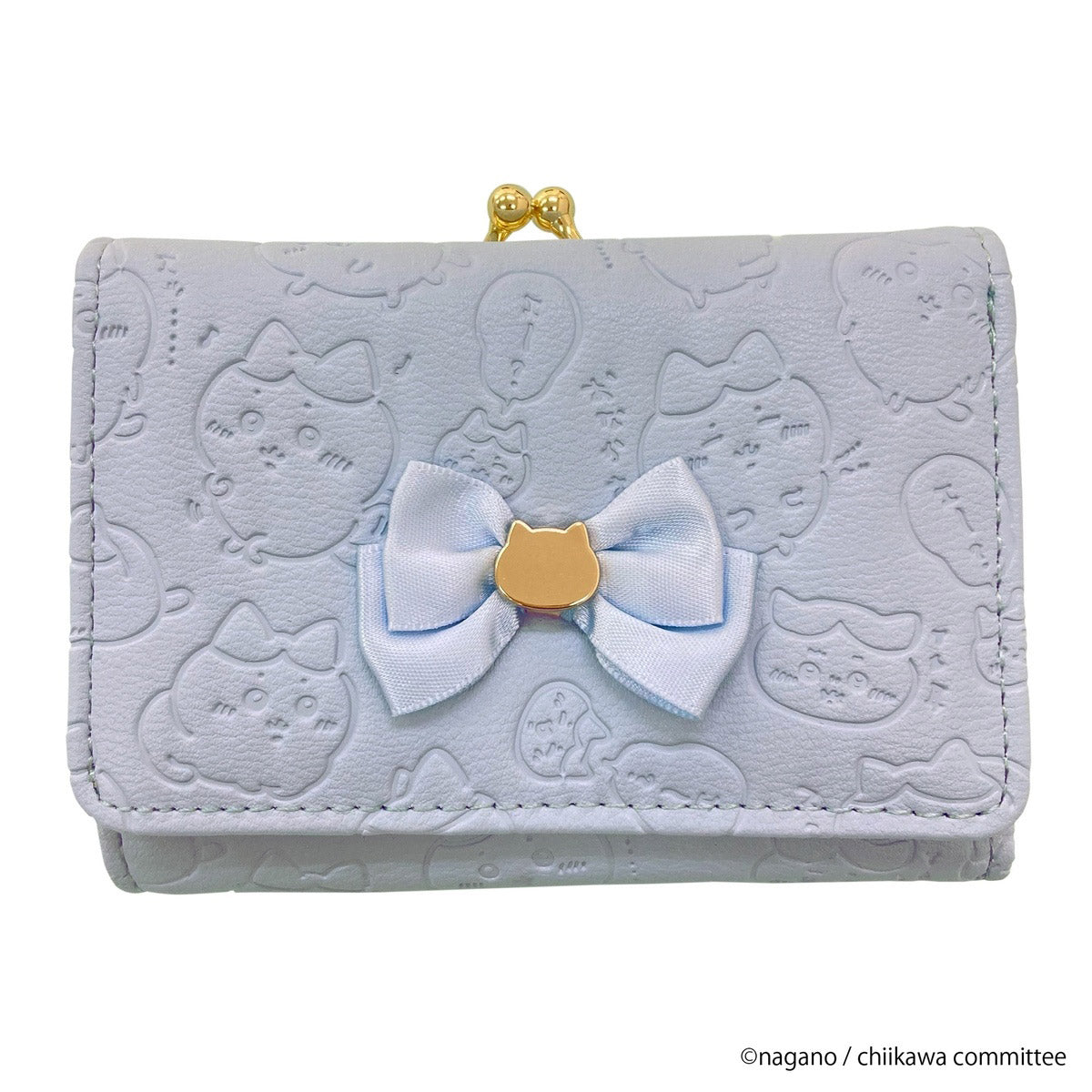 Chiikawa Wallet with snap closure and satin ribbon (Hachiware)