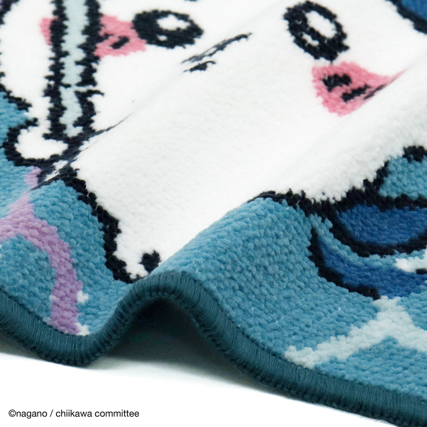 吉伊卡哇 雪尼尔绒毛巾手帕(软棍 蓝色)