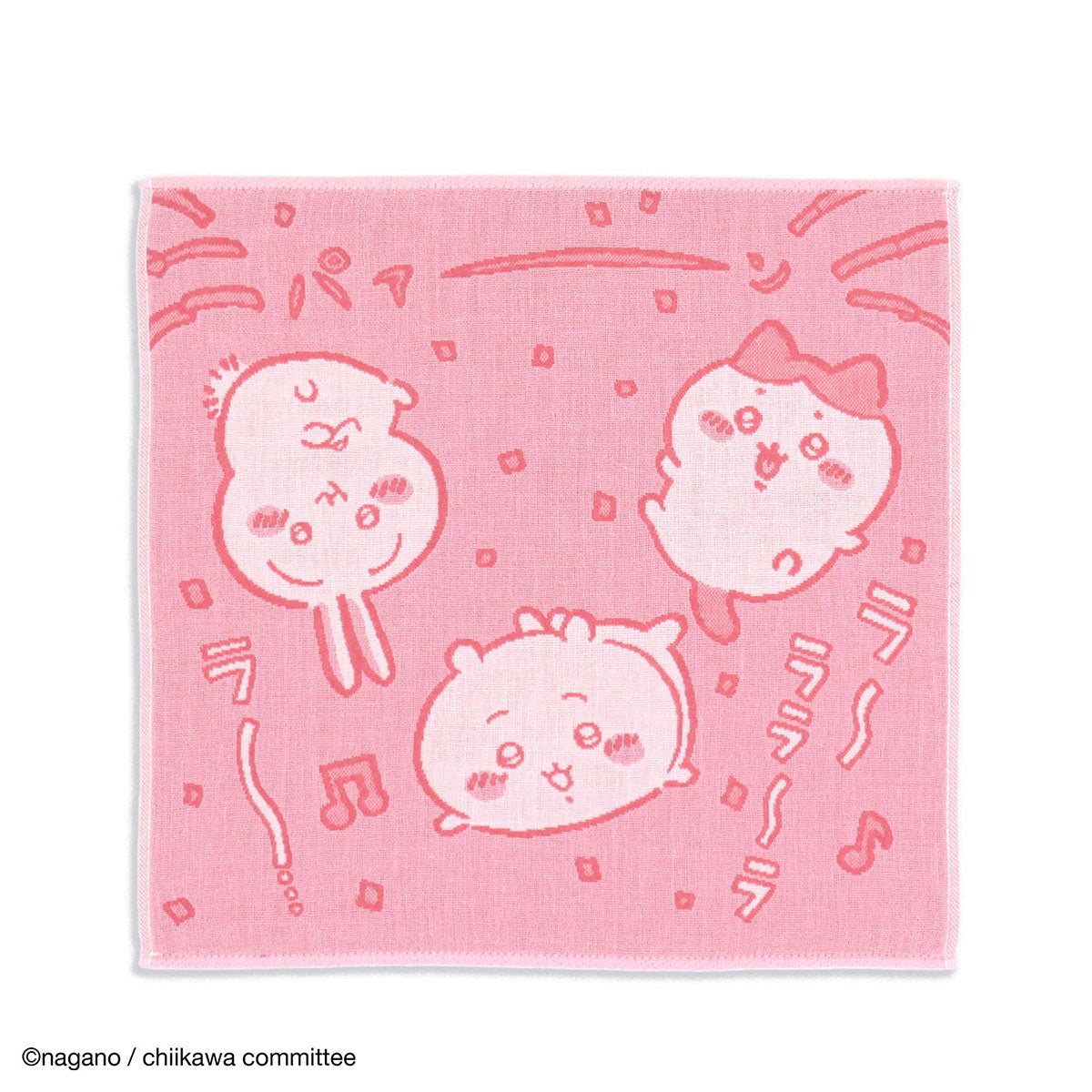 Chiikawa Gauze Wash Towel (Friendly Pink)