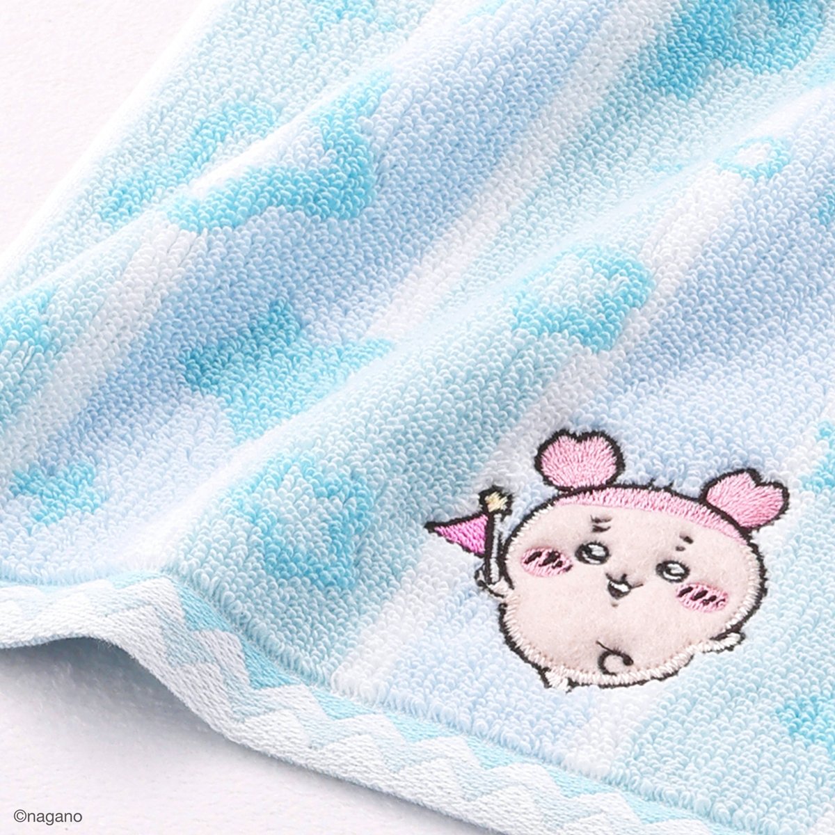 吉伊卡哇乐园 条纹 ミニ手帕 (浅蓝色)