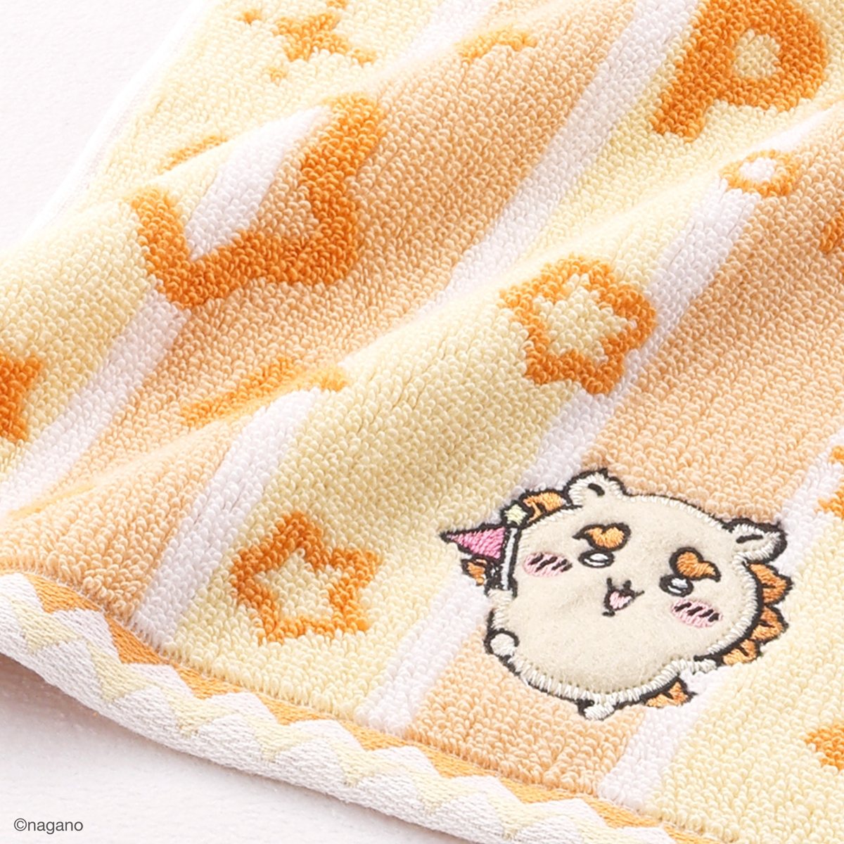 吉伊卡哇乐园 条纹 ミニ手帕 (橙色)