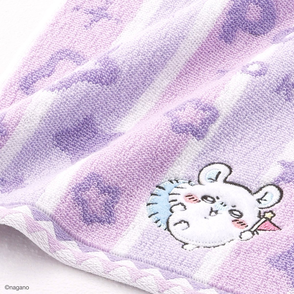 吉伊卡哇乐园 条纹 ミニ手帕 (紫色)