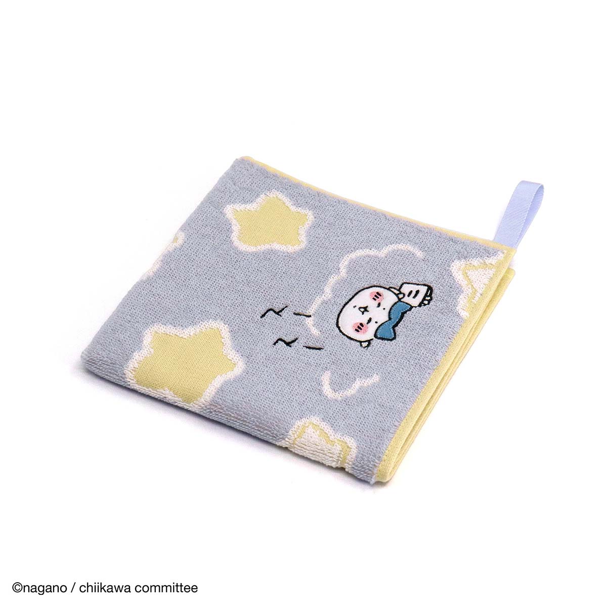 Chiikawa Loop-Handled Wash Towel (Suyā Blue)