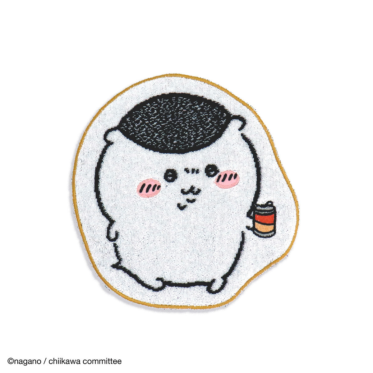 Chiikawa Die-Cut Towel Handkerchief (Brown)