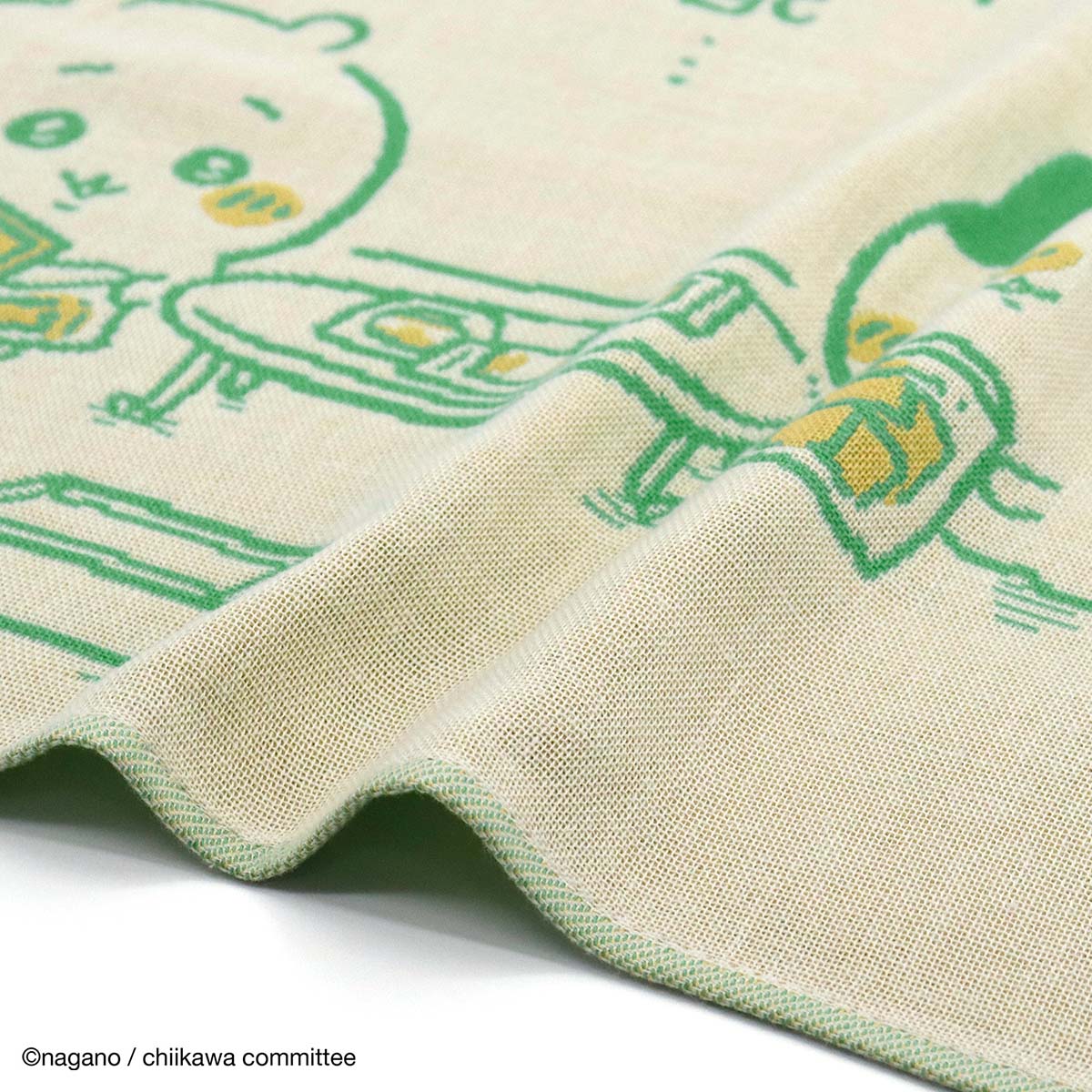 ちいかわ ウォッシュタオル(ほのぼの グリーン)