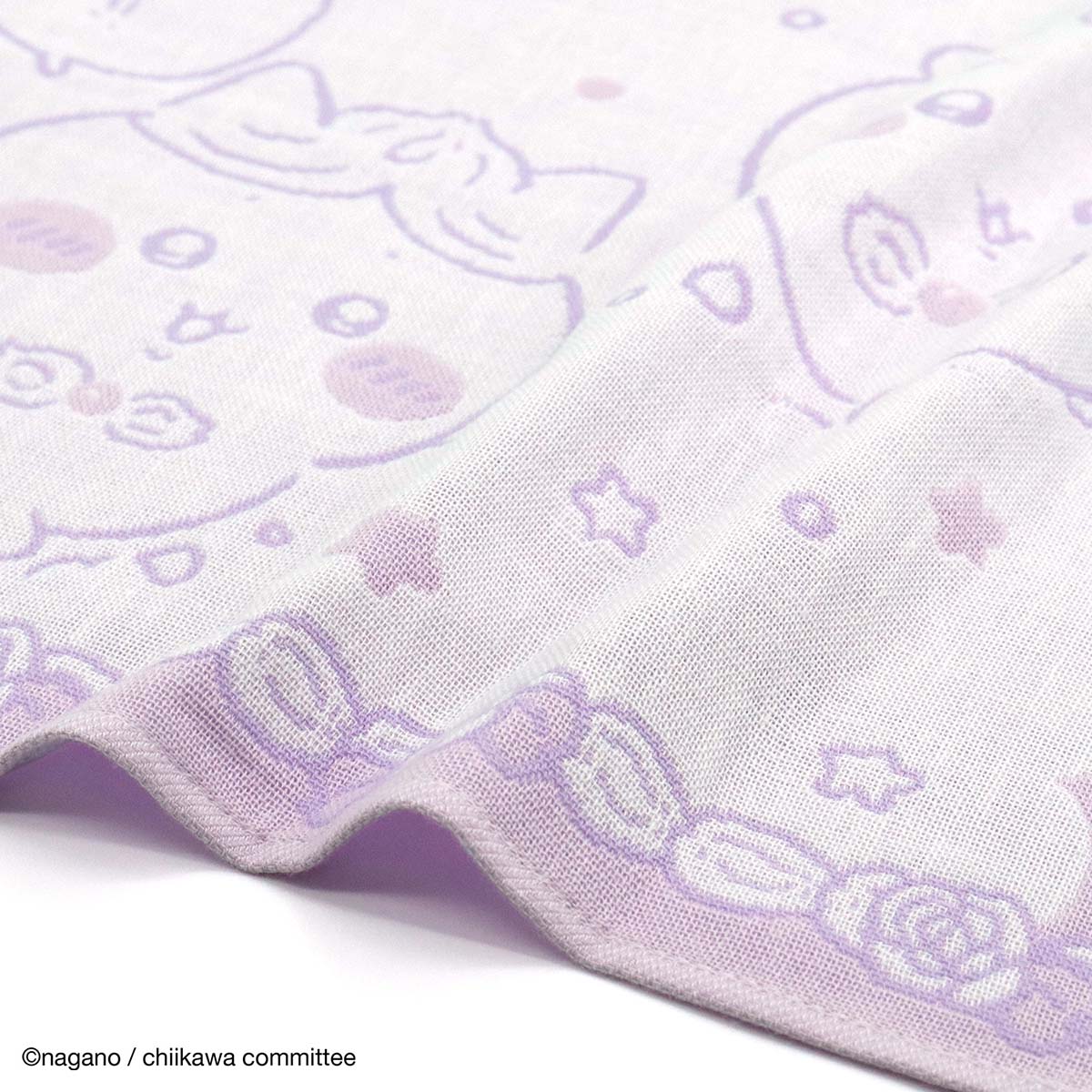 ちいかわ ウォッシュタオル(ほのぼの パープル)