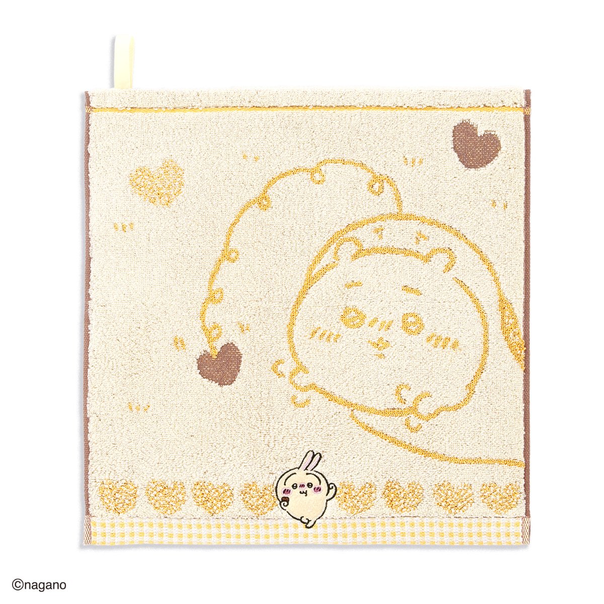 ちいかわ ループ付きウォッシュタオル(チョコ・イエロー)