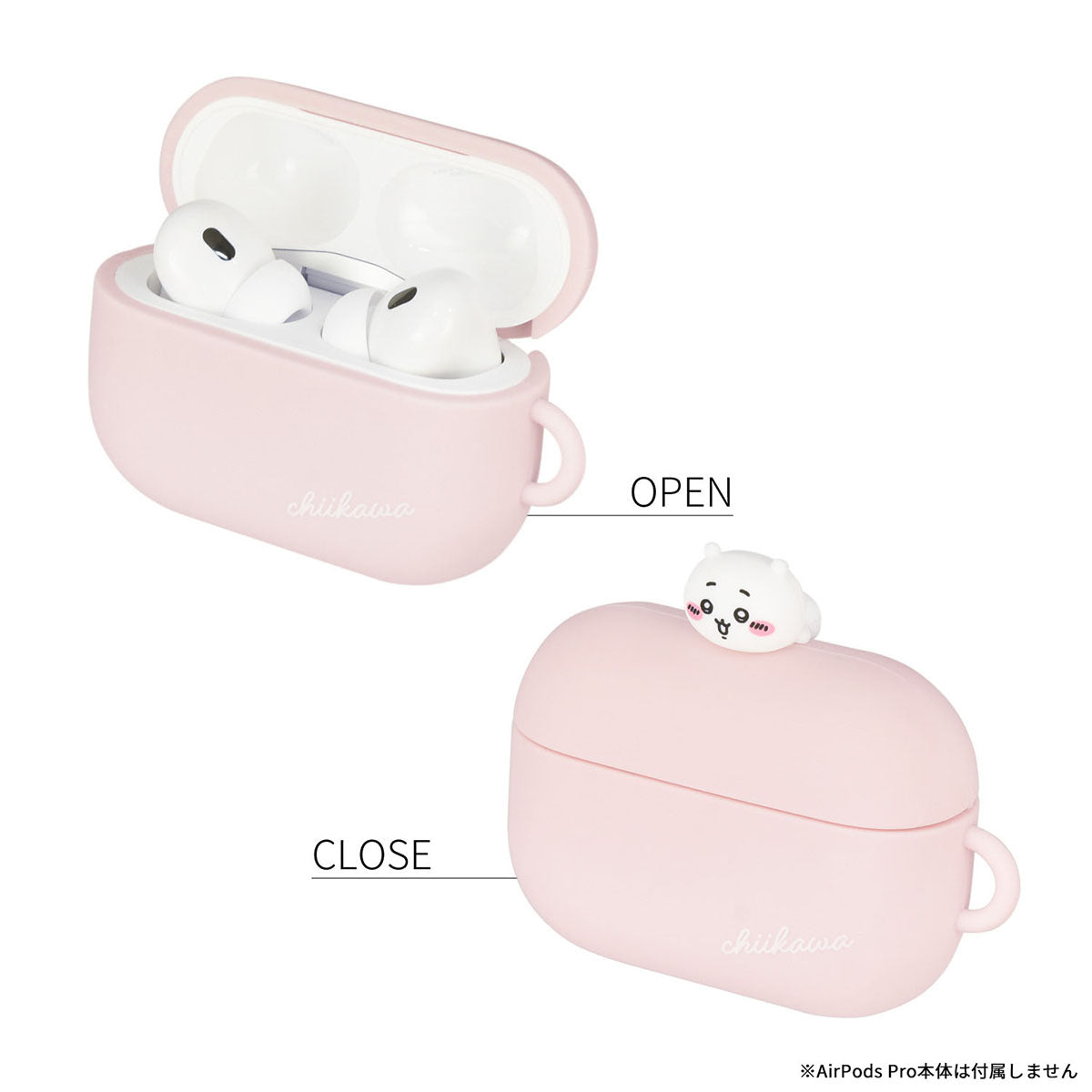 치이카와 AirPods Pro (2세대) / AirPods Pro 호환 실리콘 케이스 (치이카와 핑크)