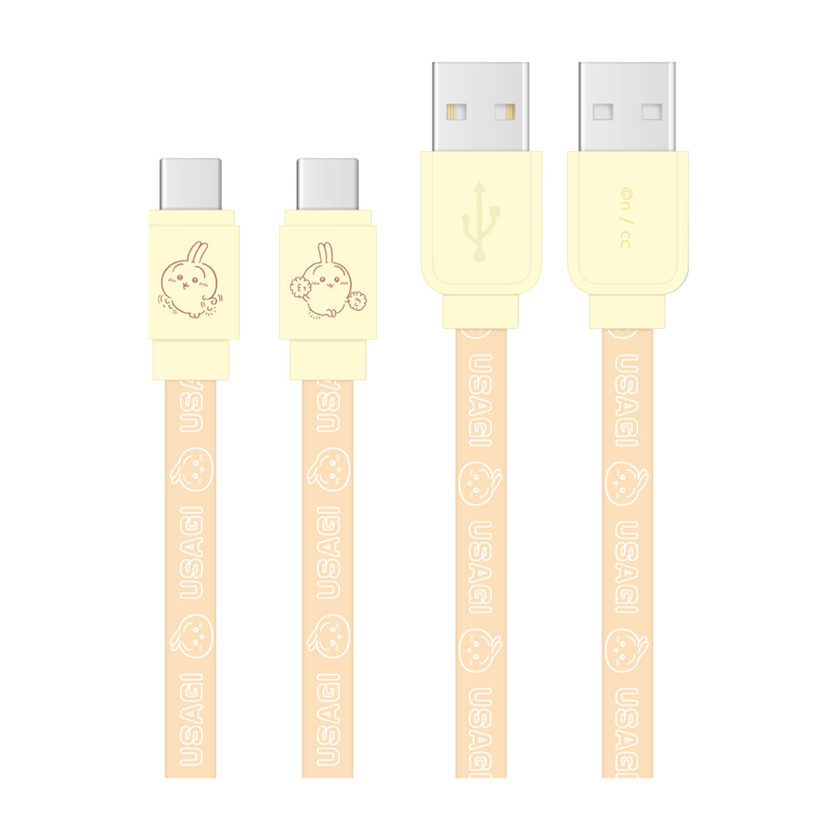 吉伊卡哇 USB Type-C相容 同步&充電線(兔子)