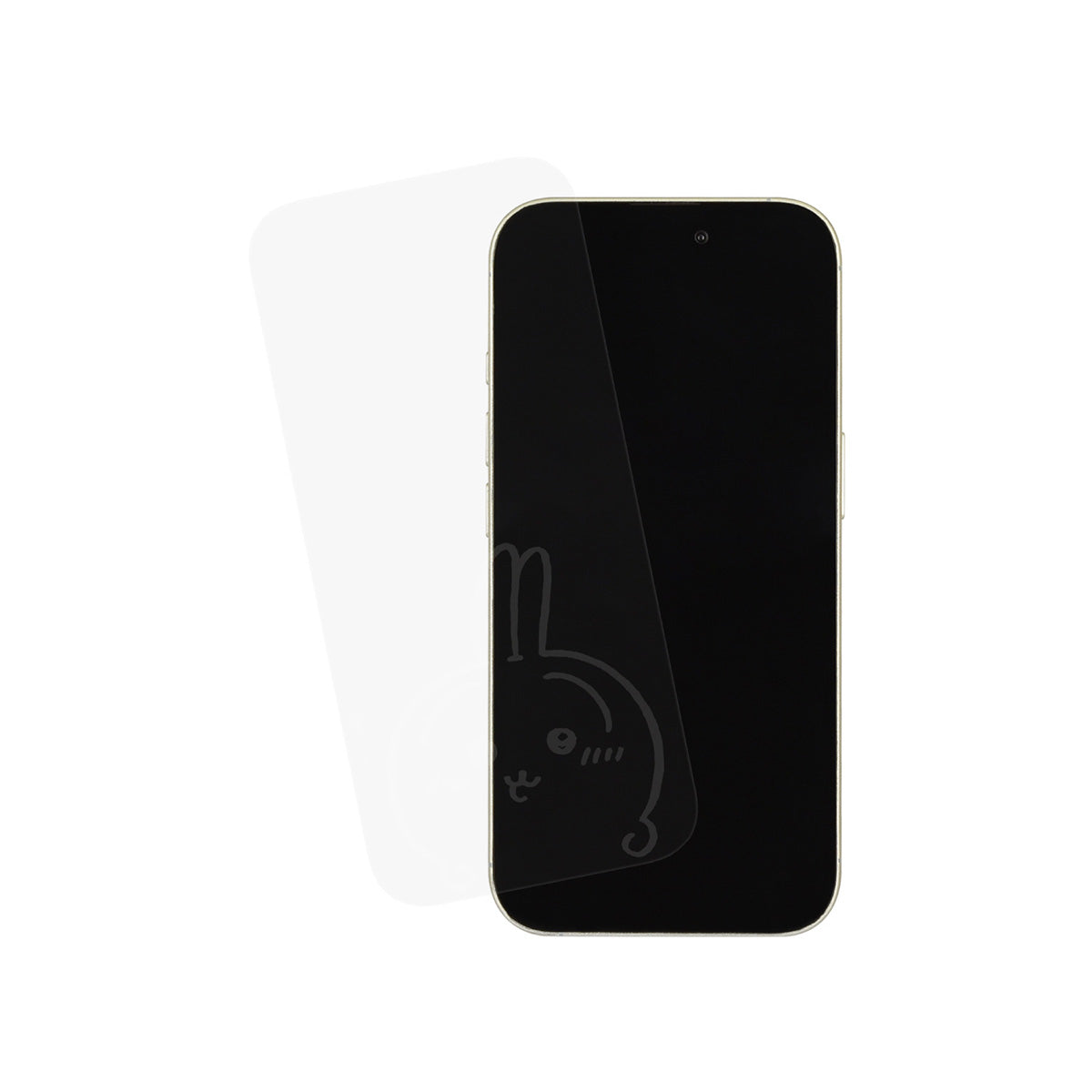 ちいかわ iPhone 16Pro対応 ガラススクリーンプロテクター(うさぎ)