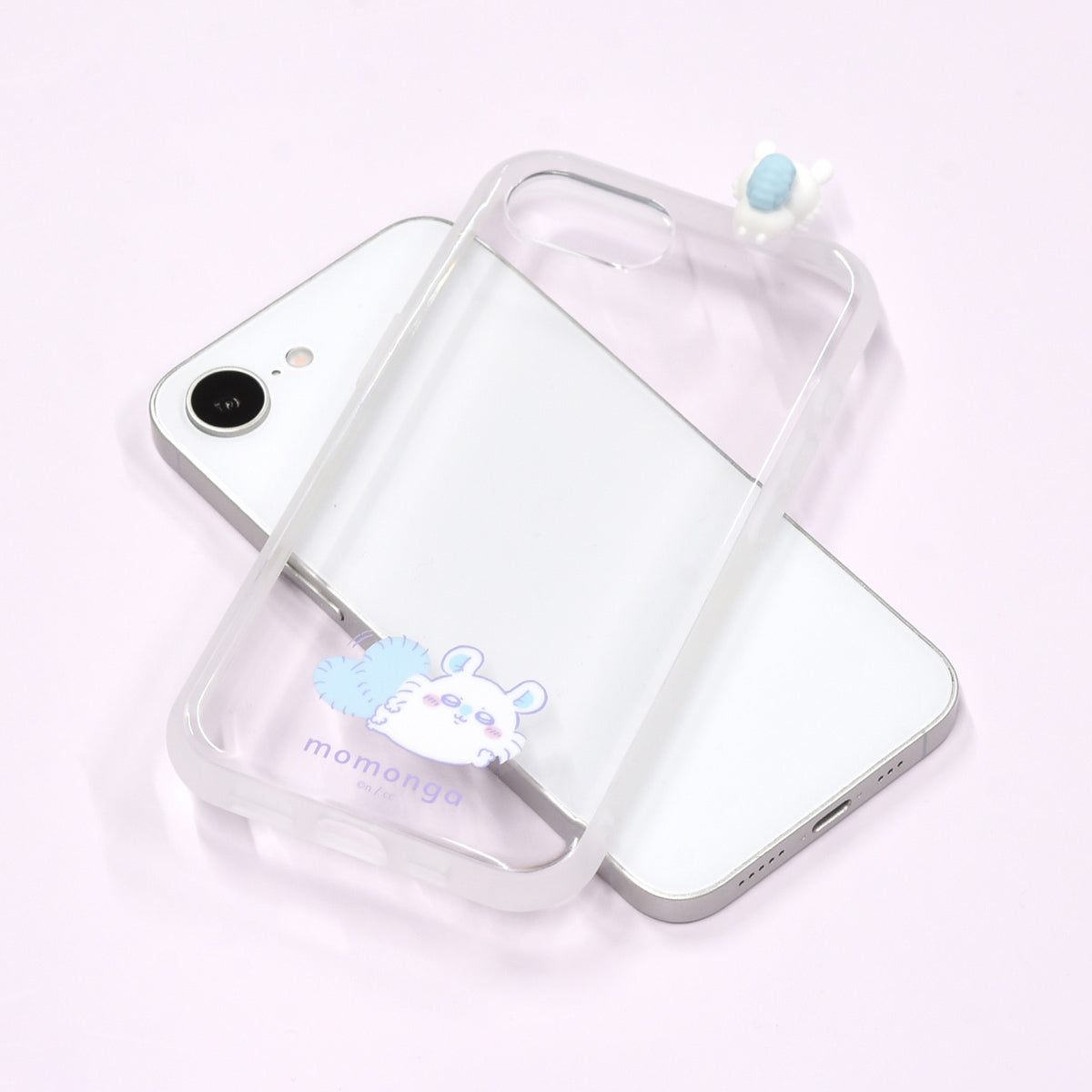 Chiikawa Frame IIIIfit Clear Case for iPhone16e (Momonga)