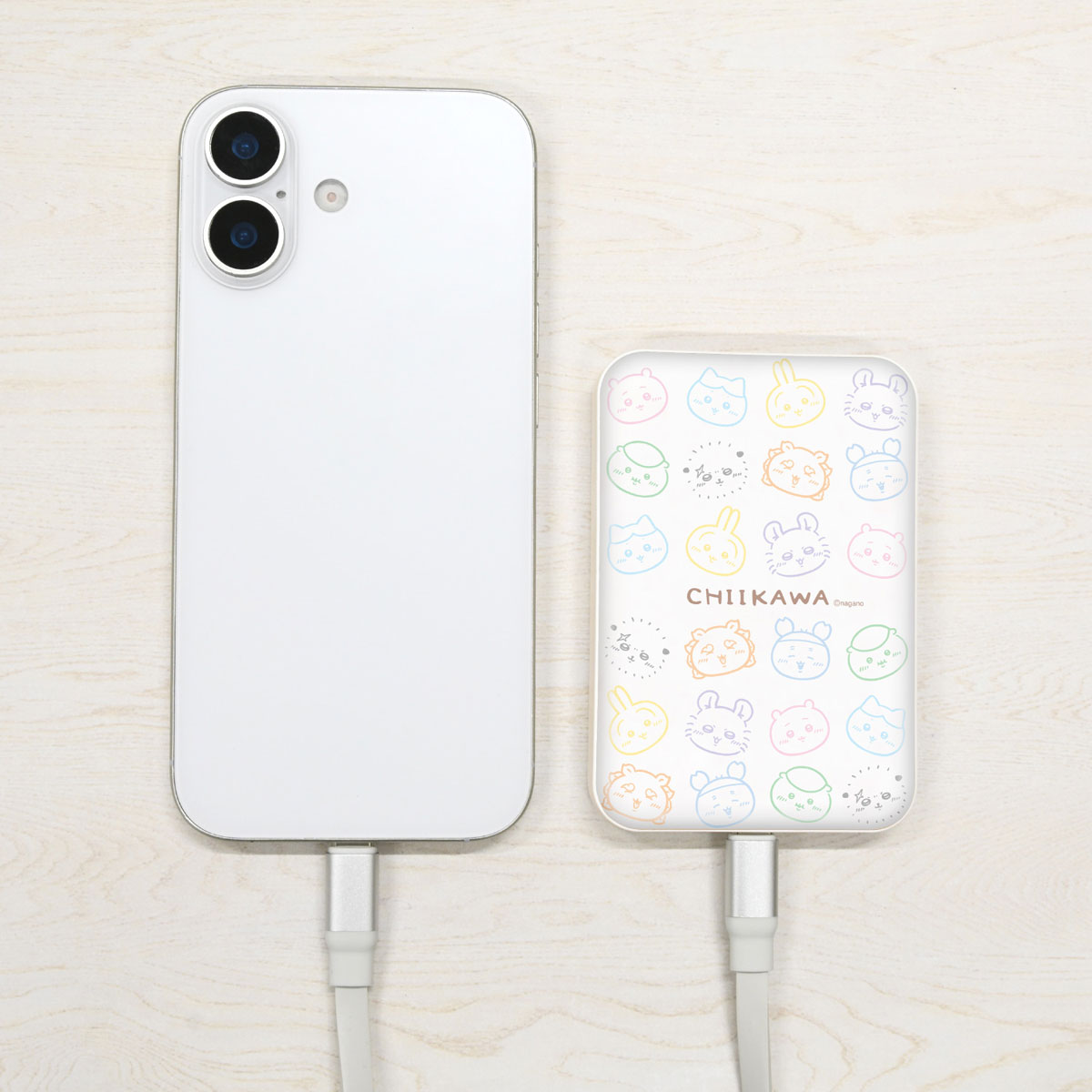 ちいかわ MagSafe対応 ワイヤレスリチウム充電器 5000mAh(フェイス)