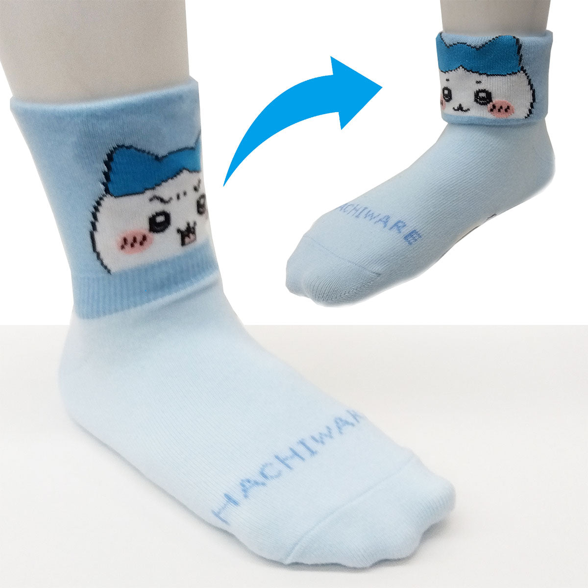 치이카와 크루 양말 (하치와레) (키즈용)