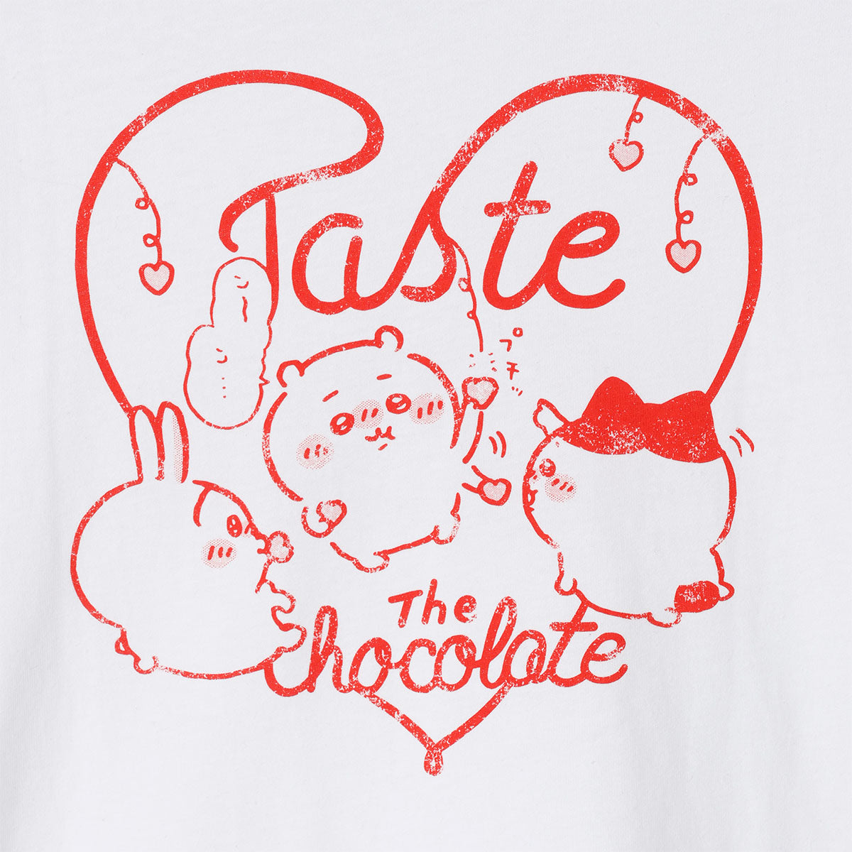 ちいかわ Tシャツ ハート ホワイト