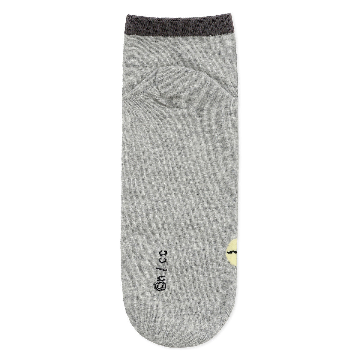 ちいかわ クルーソックス ラッコアップ 杢グレー