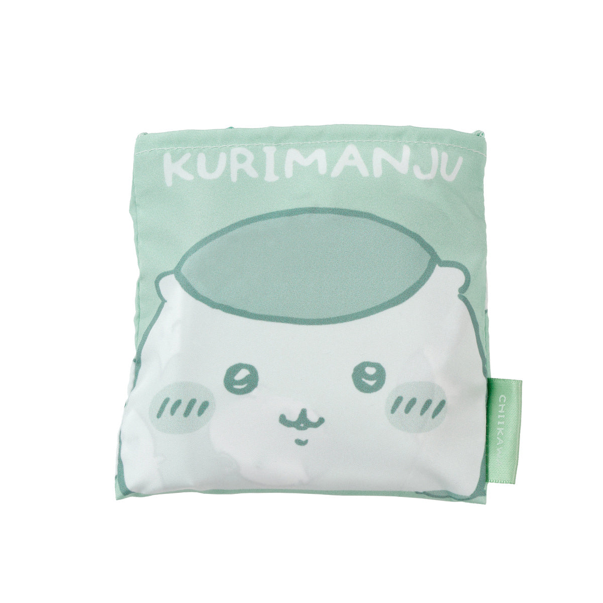 ちいかわ エコバッグ くりまんじゅう総柄 グリーン