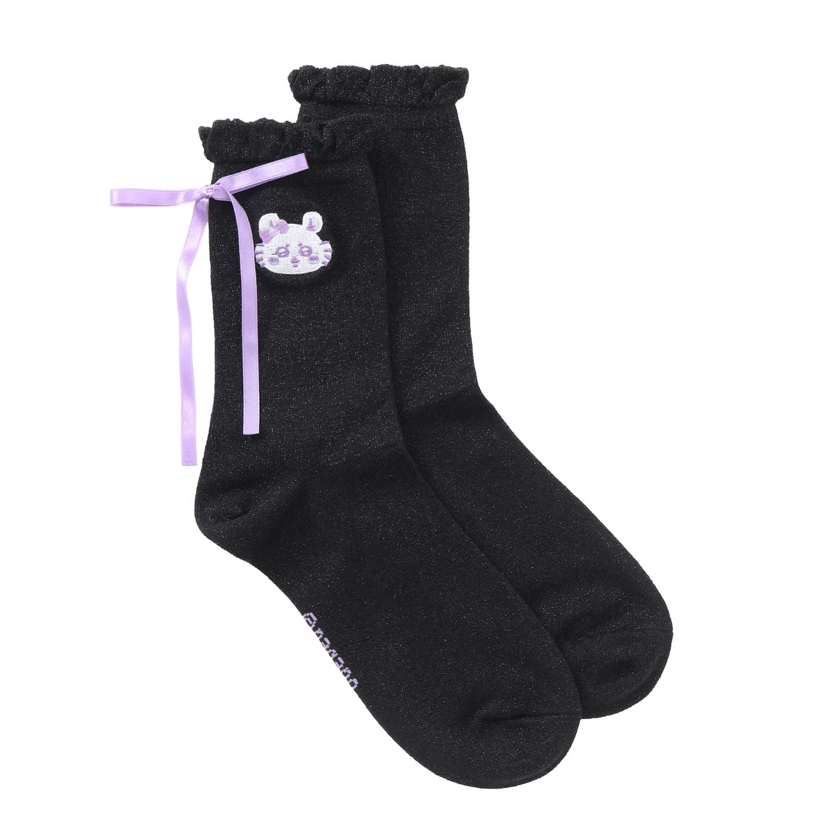 Chiikawa Magical Chiikawa Socks Momonga Black 22-24cm