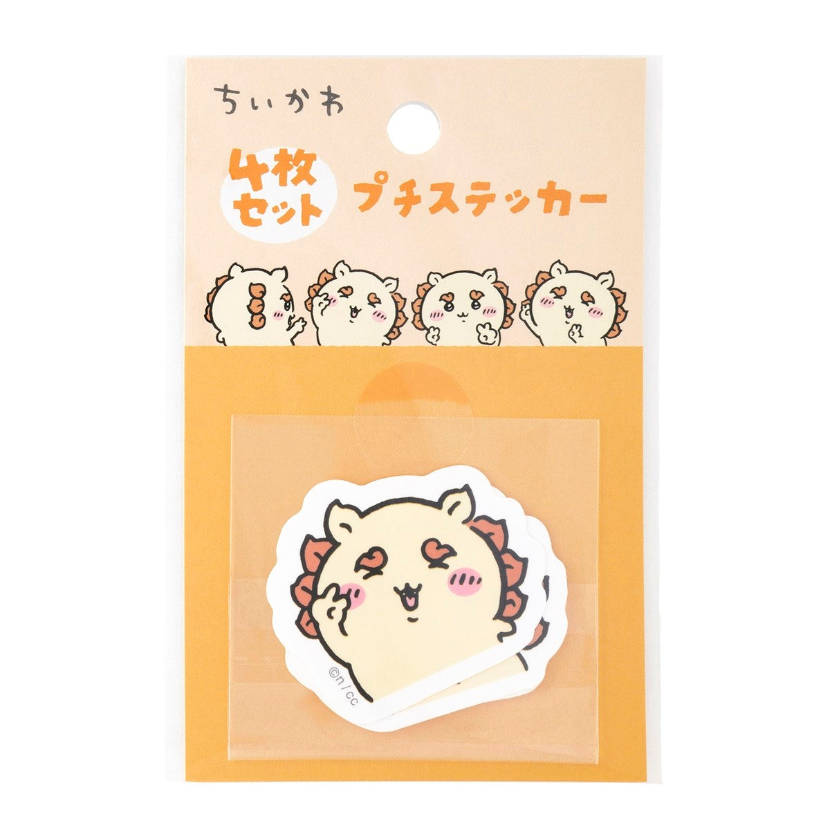Chiikawa 4-Piece Mini Sticker Set (Peace Shisa)