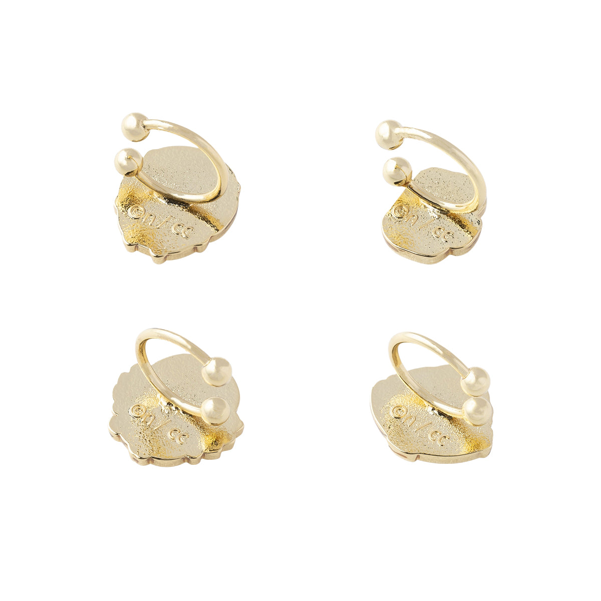 ちいかわ ぷっくりイヤーカフ 4種セット(くりまんじゅう・シーサー)