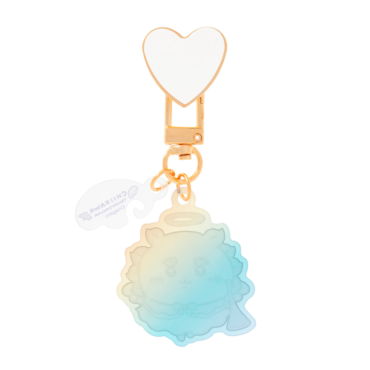 ちいかわ てんし♡あくま キーリングチャーム付きキーホルダー(てんしなシーサー)