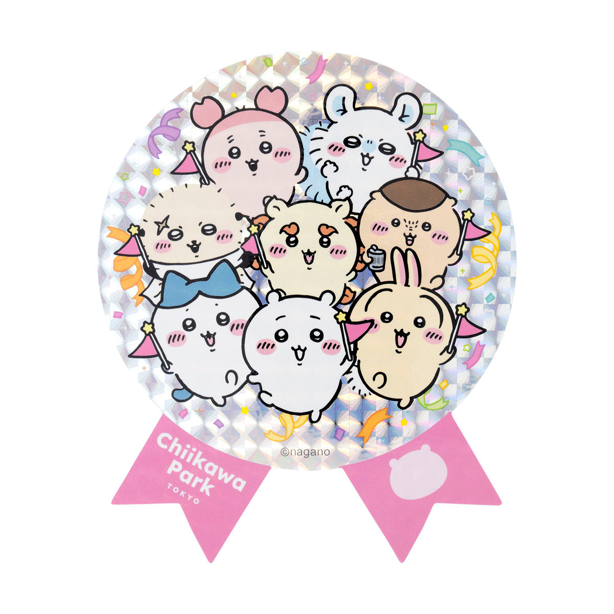 吉伊卡哇乐园 大号闪亮贴纸 (大家 旗帜版)