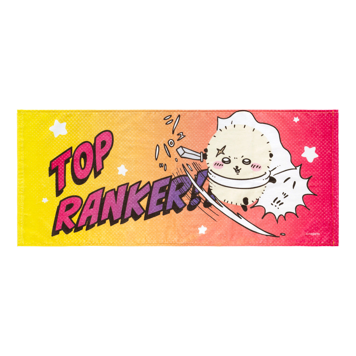 ちいかわ ラッコの手触りの良い薄手なフェイスタオル(TOP RANKER)