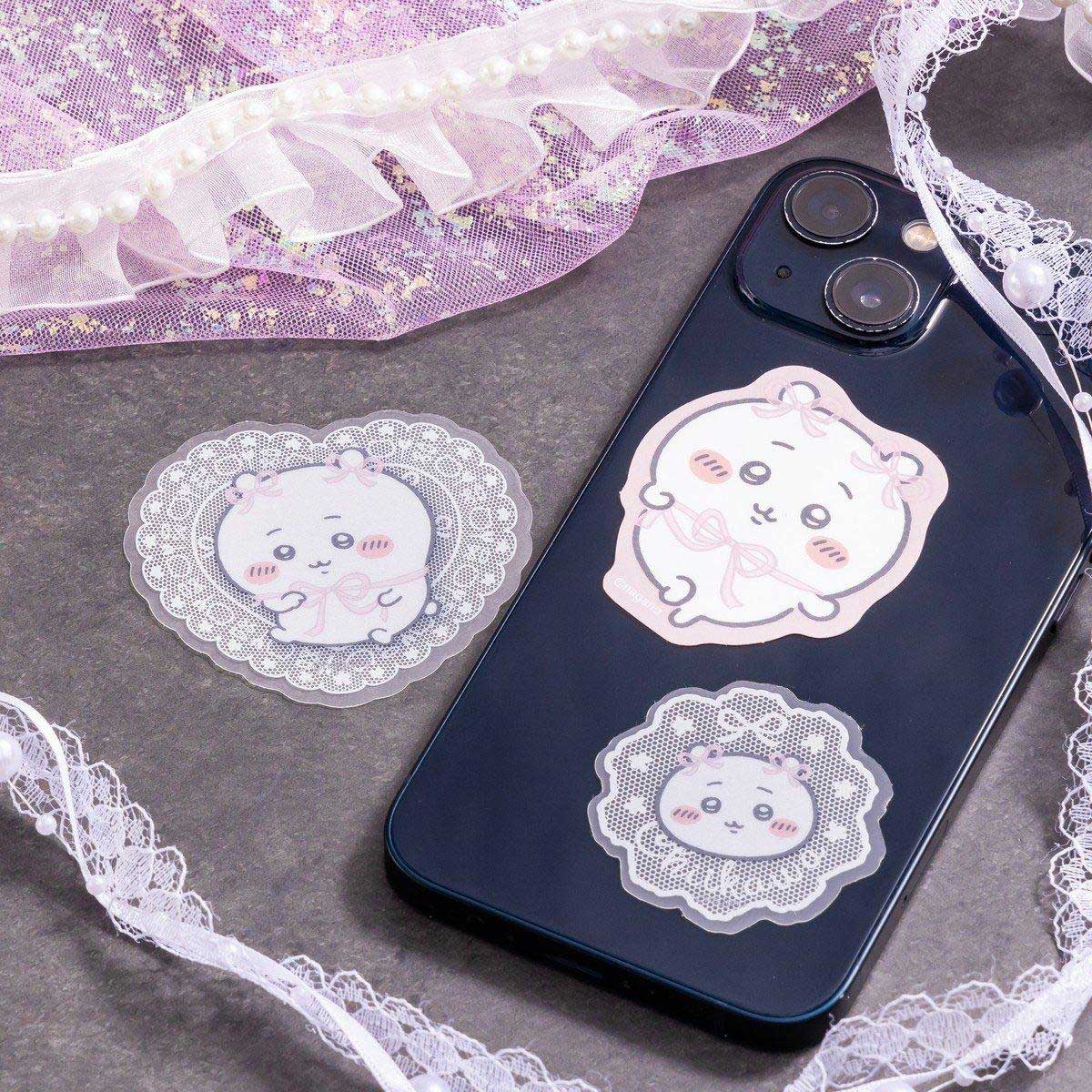 吉伊卡哇 Go!HARAJUKU可貼在手機上的3件套貼紙 (蝴蝶結 吉伊卡哇)