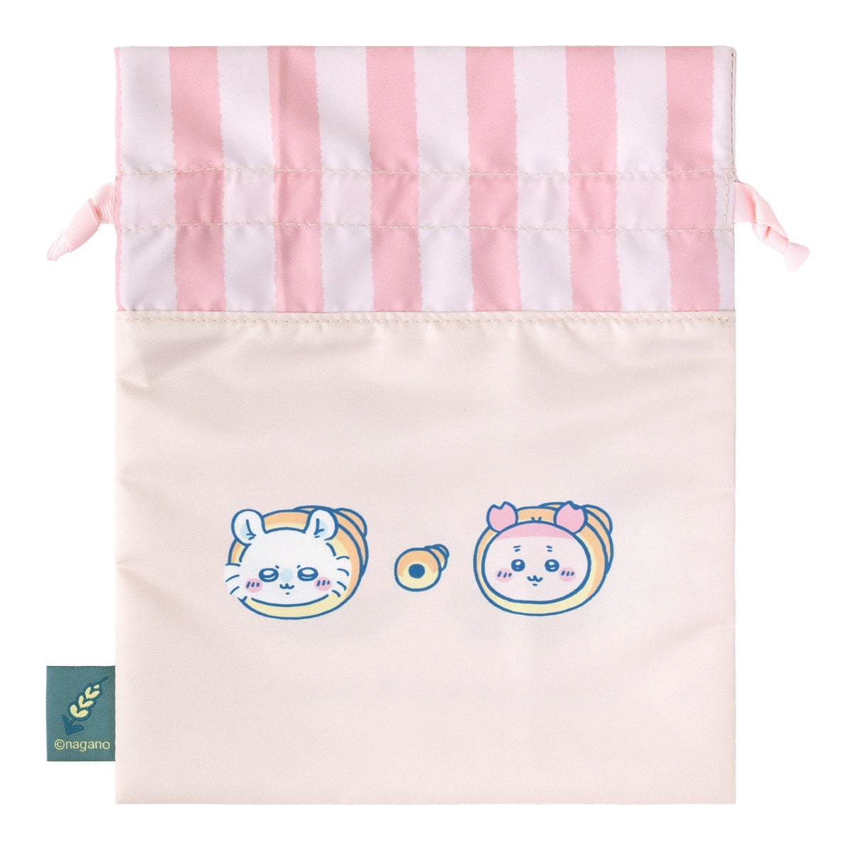 Chiikawa Bakery Drawstring Pouch (Momonga & Furuhonya)