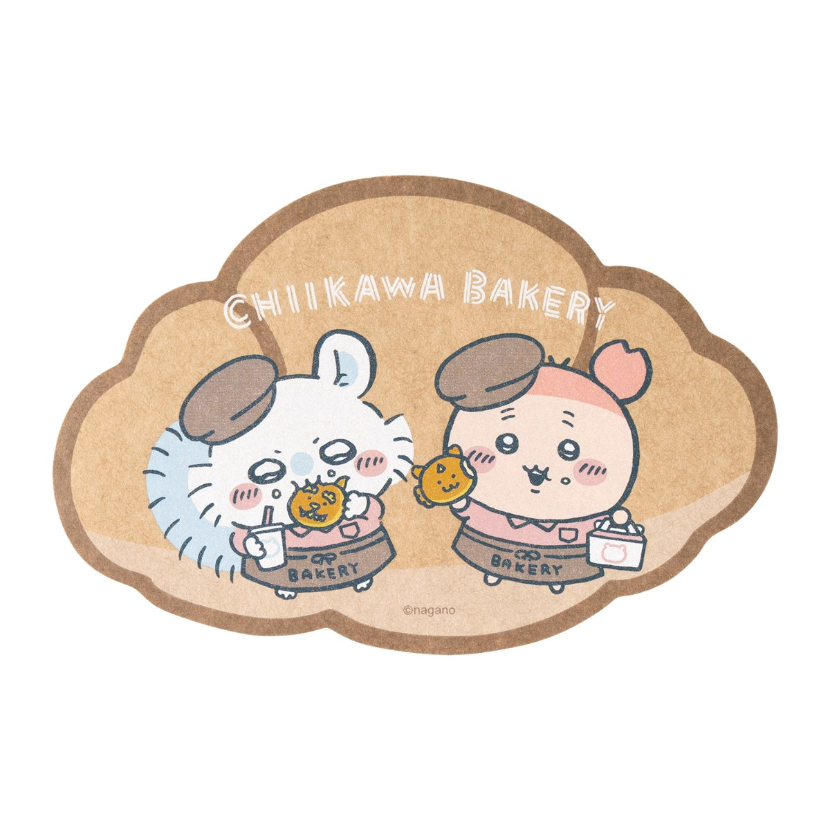 Chiikawa Bakery Kraft Big Sticker (Momonga & Furuhonya)