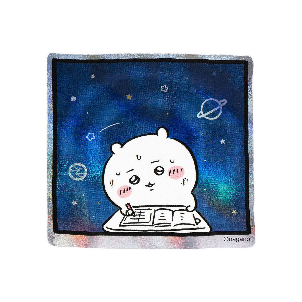 ちいかわ スマホに貼れるサイズのホログラムステッカー（宇宙なちい