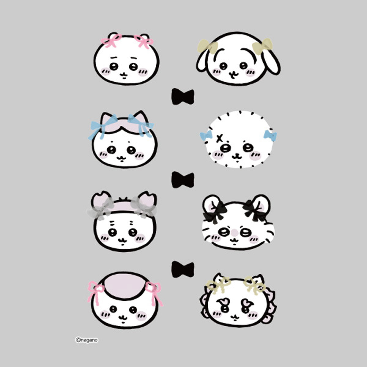 ちいかわ キャラぴた アイロンプリントシート①はがき7