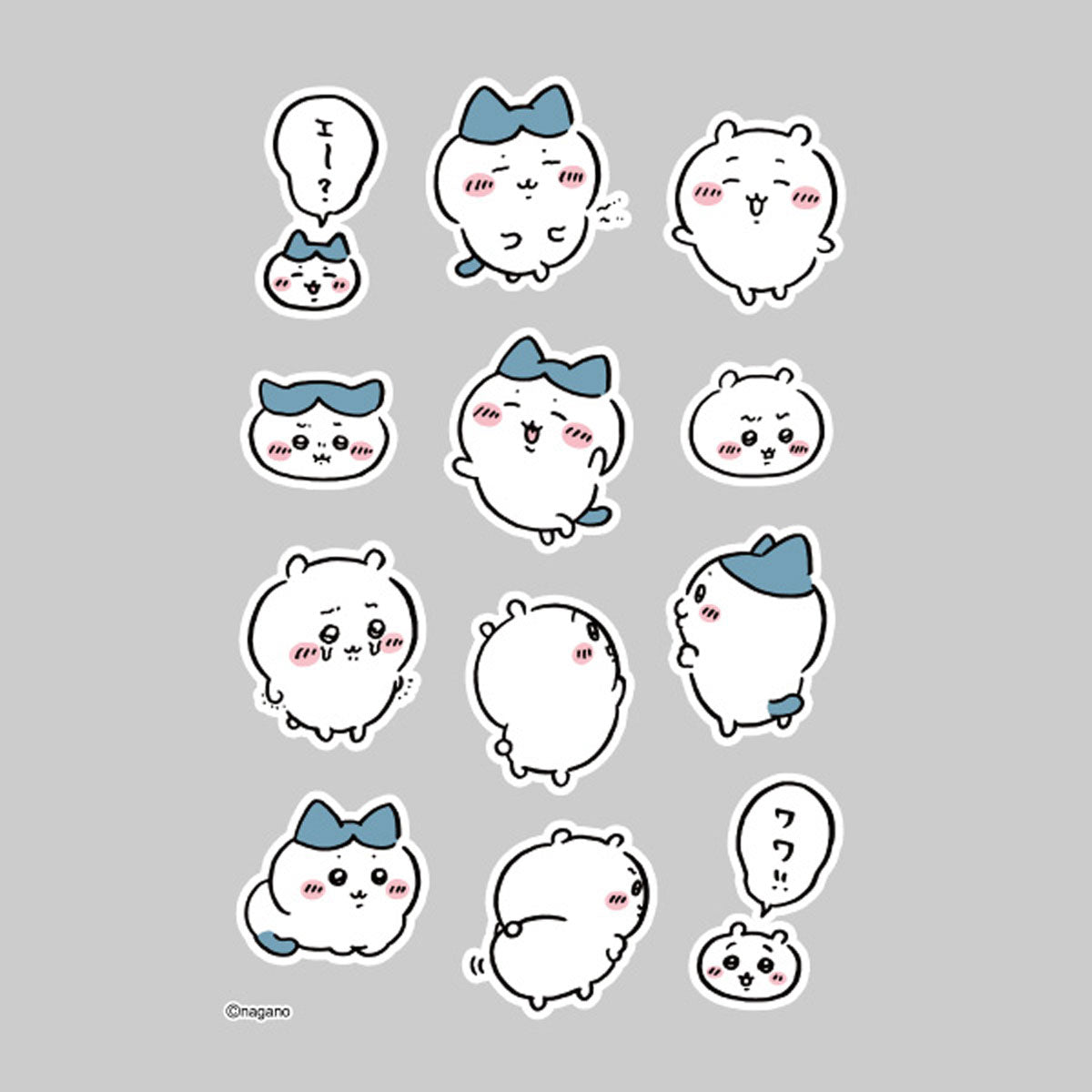 ちいかわ キャラぴた アイロンプリントシート①はがき8