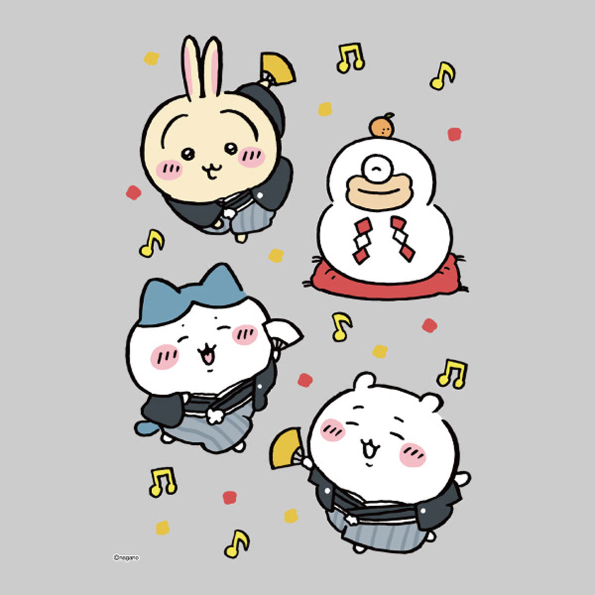 ちいかわ キャラぴた アイロンプリントシート①A54