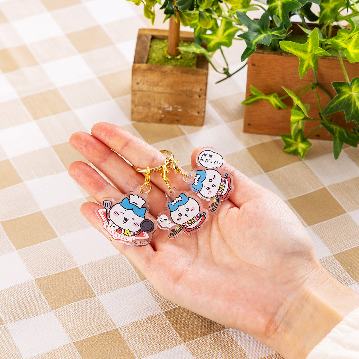 吉伊卡哇 吉伊卡哇餐廳 八割的3連壓克力吊飾