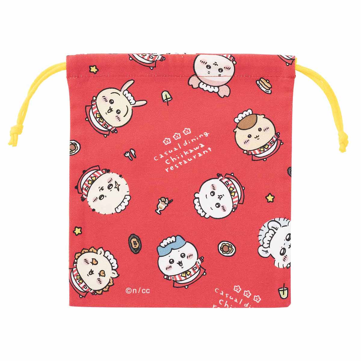 ちいかわ ちいかわレストラン ほどよいサイズの巾着(集合)