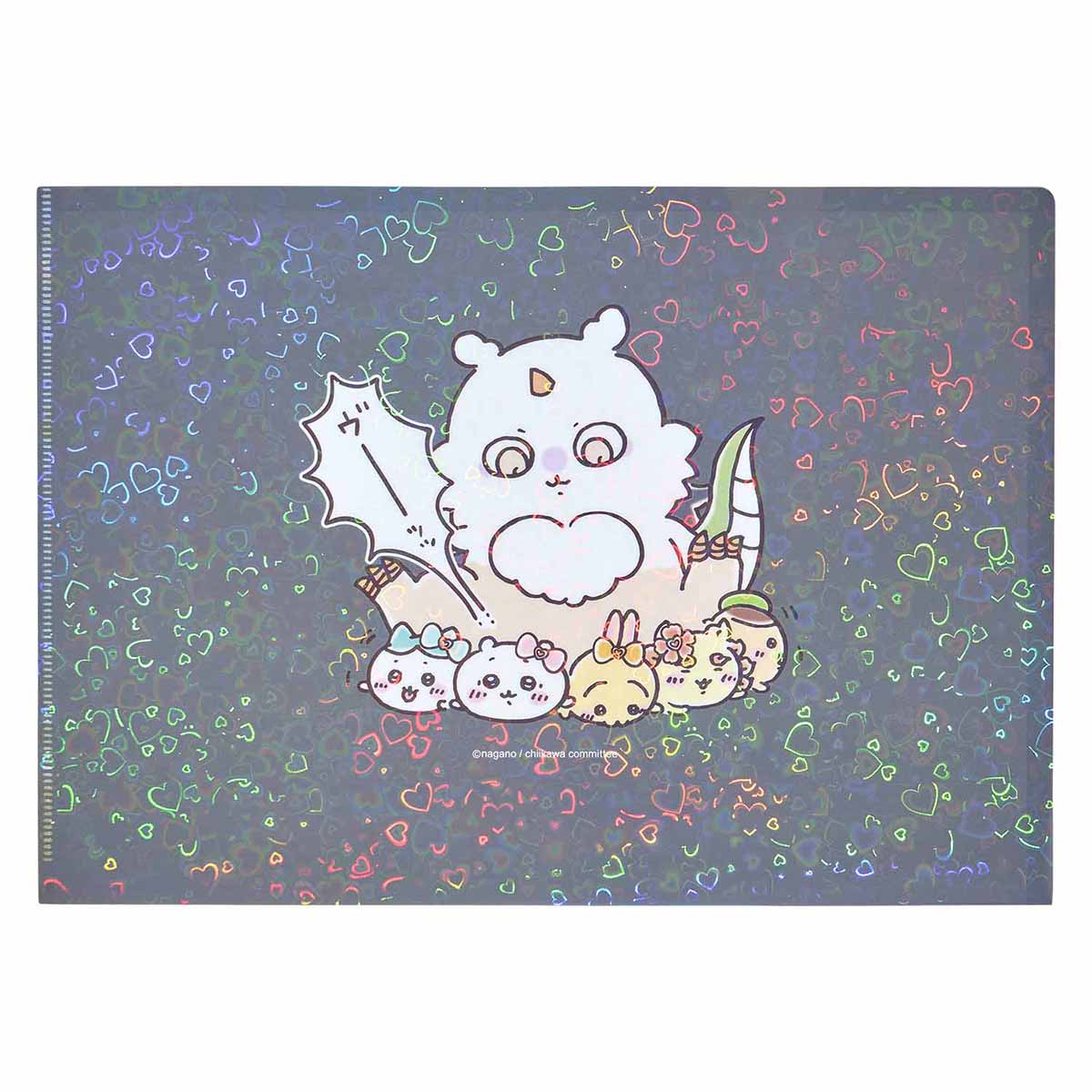 Chiikawa Super Magical Chiikawa Holographic Clear File (Gathering)