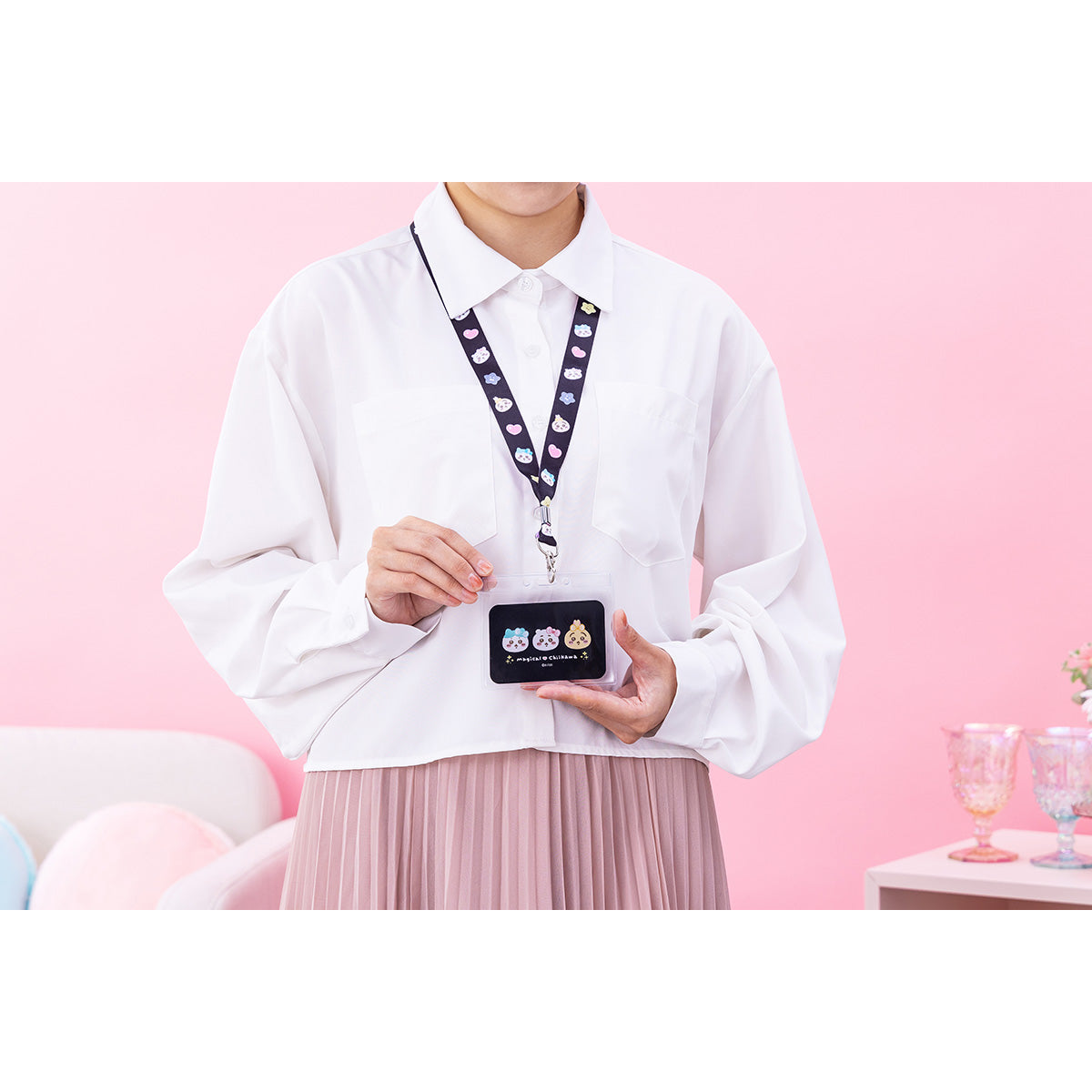 ちいかわ 超まじかるちいかわ ネックストラップ(ブラック)