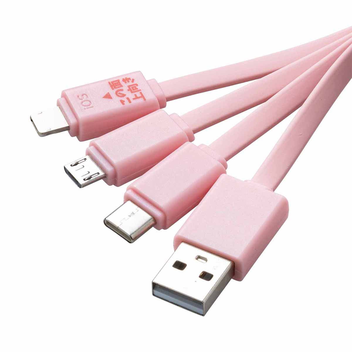 Chiikawa Face Multi-Charge Cable (Chiikawa)