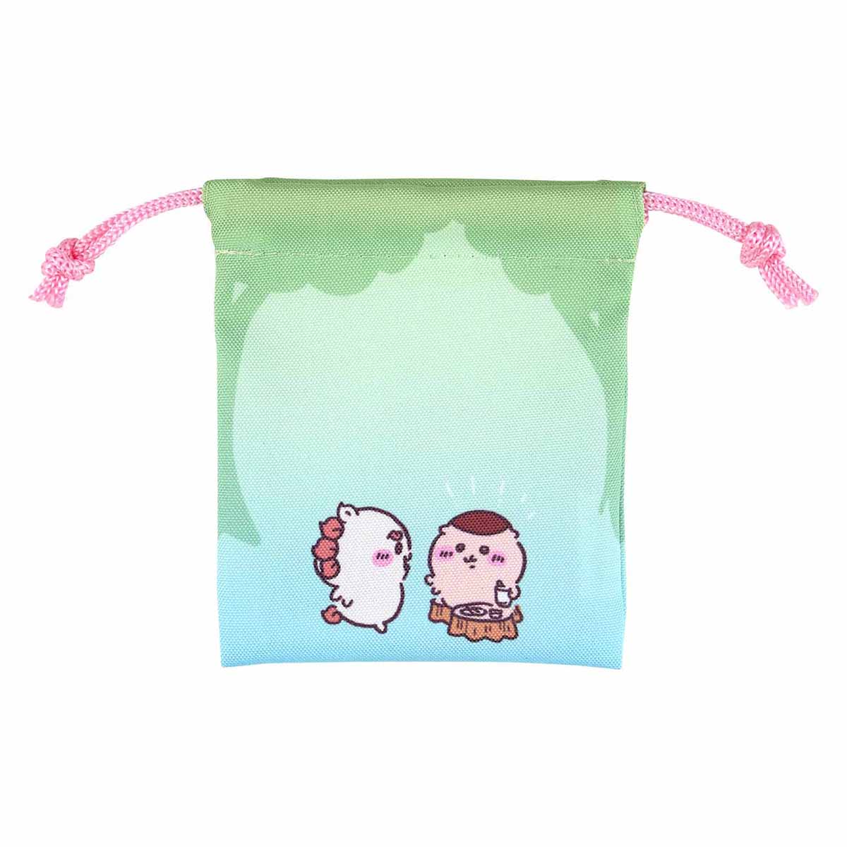 ちいかわ お出かけ楽しみ!な 小分けに便利な2個セットミニ巾着(うさぎとシーサー)