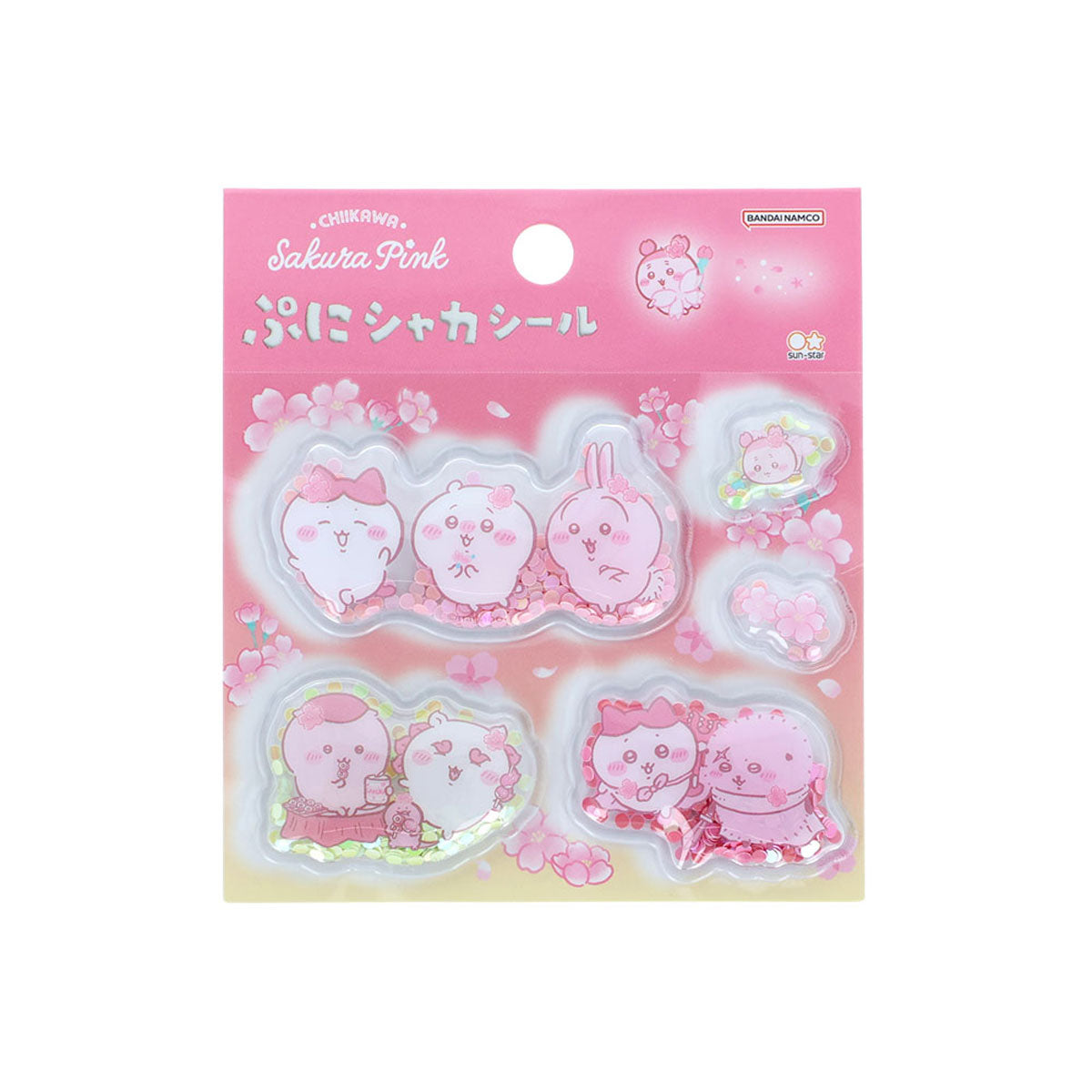 ちいかわ ぷにシャカシール（Sakura Pink・サクラ） | ちいかわ