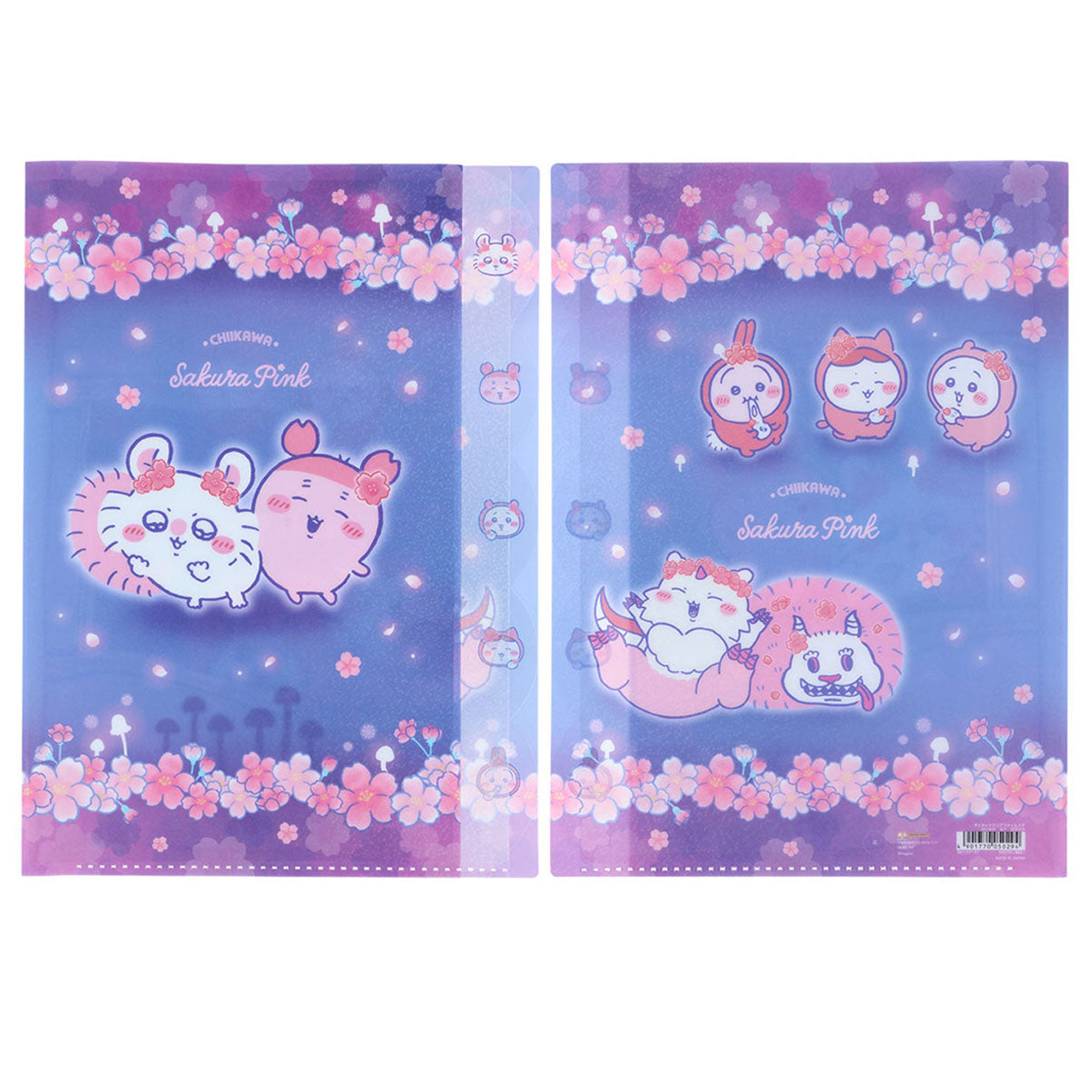 ちいかわ ダイカットクリアファイル5P（Sakura Pink・ヨザクラ