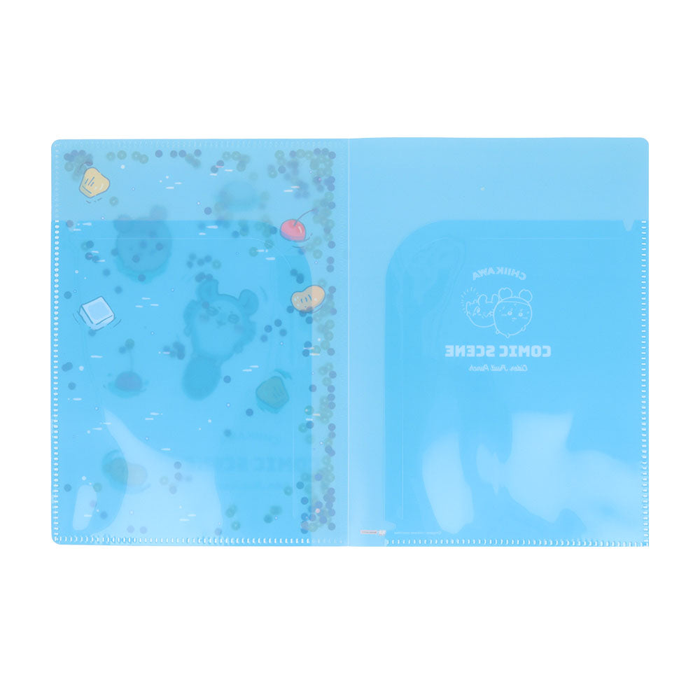 ちいかわ スパンコール入クリアファイルA5W(フルーツポンチ・昼)