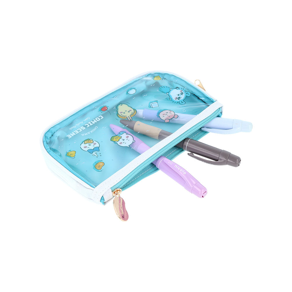Chiikawa Clear Flat Pen Case (Fruit Punch)