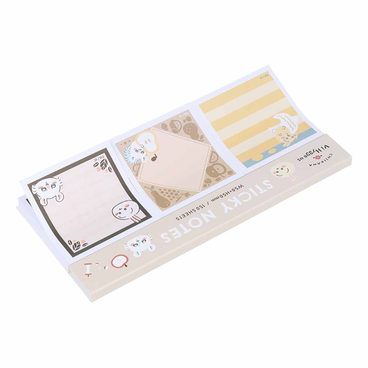 吉伊卡哇 便簽紙本 彩色款(米色)