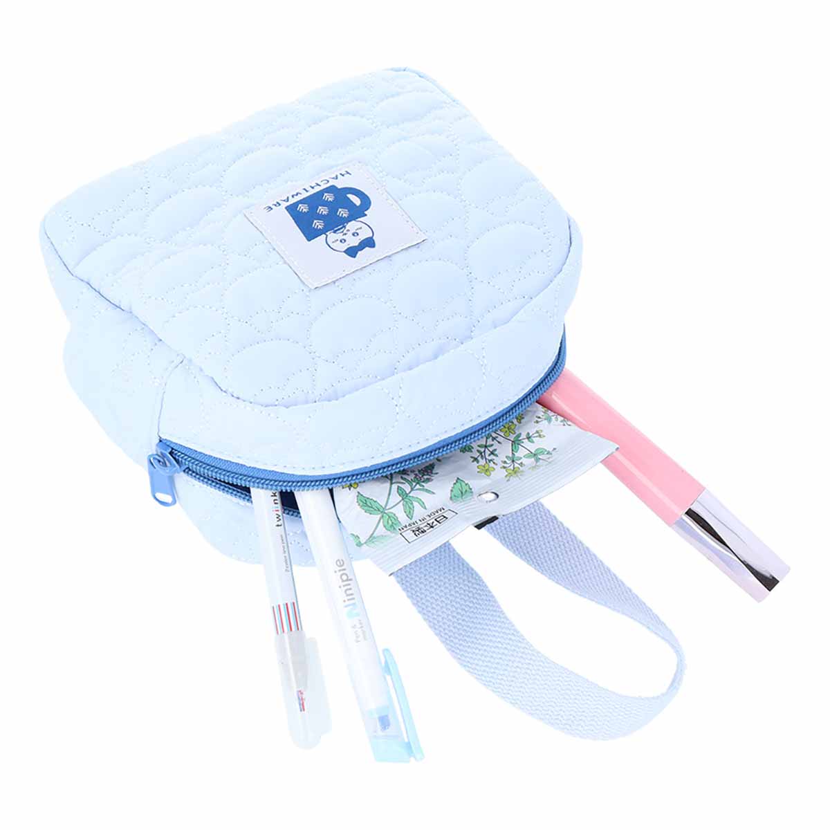 ちいかわ キルティング持ち手付ポーチ(ハチワレ)