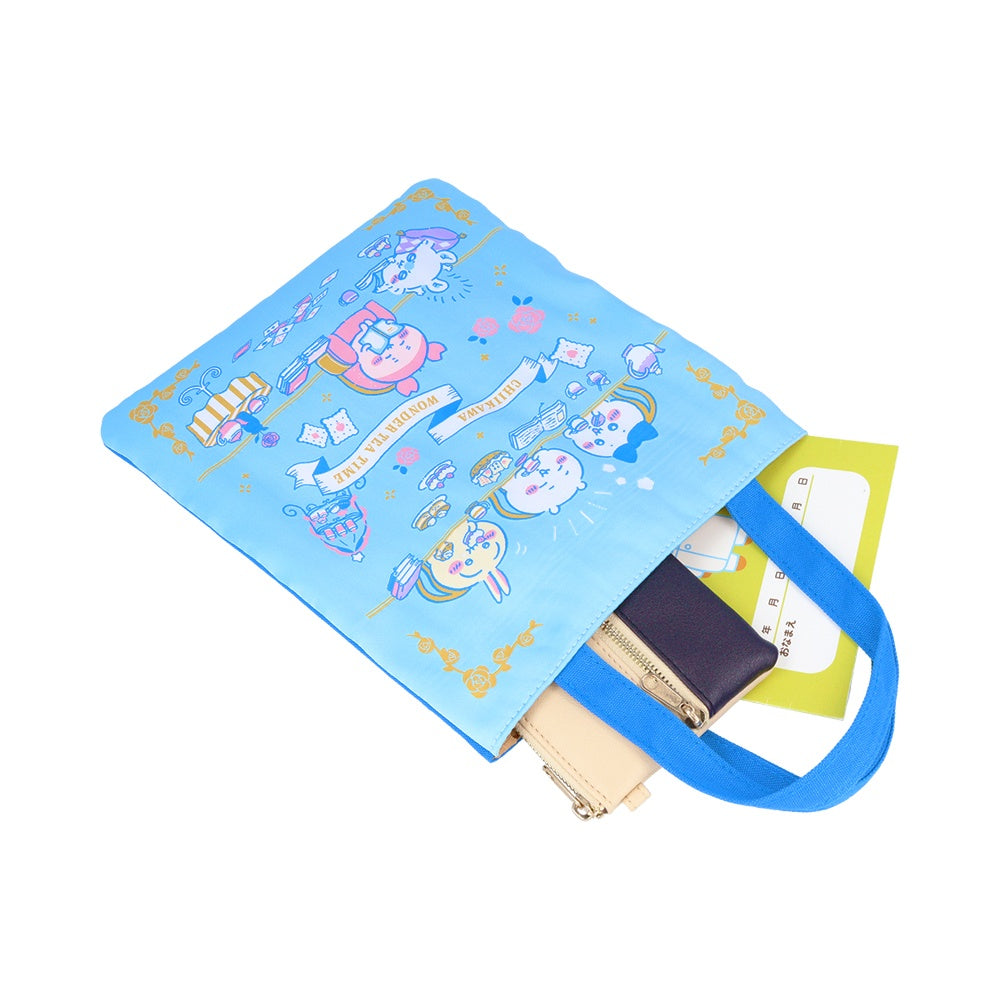 吉伊卡哇 萊皮亞織迷你托特包(茶時)