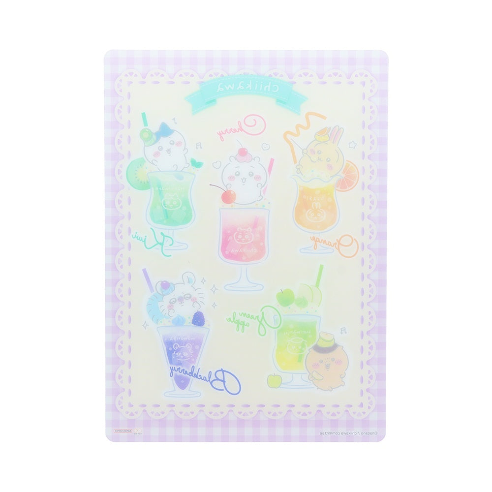 ちいかわ クリア下敷(カラフルドリンク)