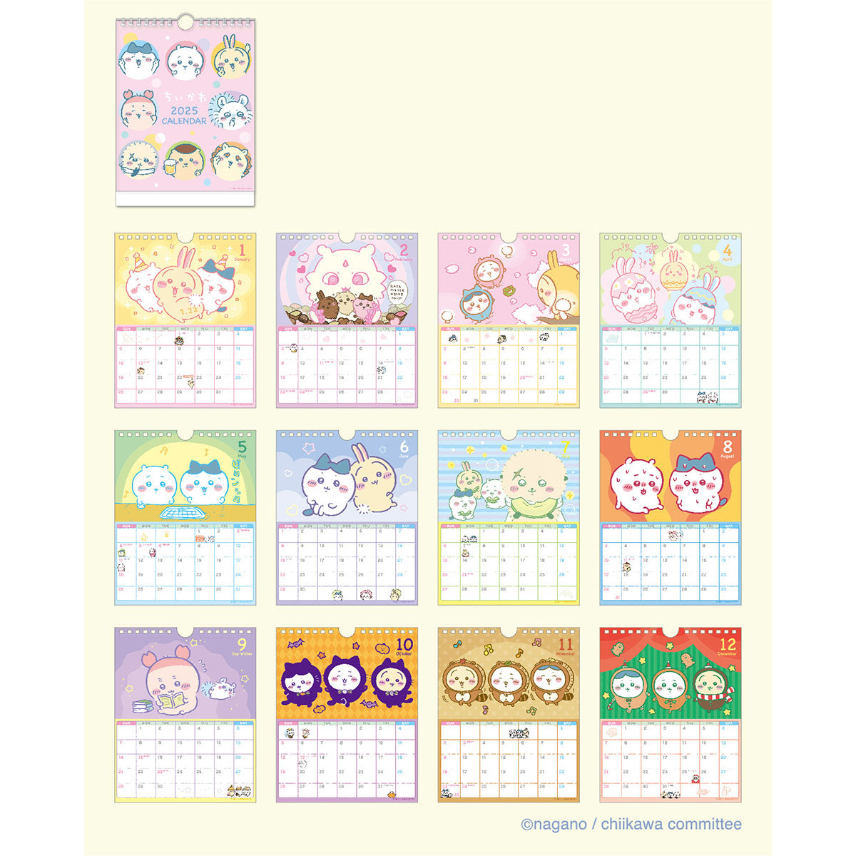 吉伊卡哇 2025年 桌历