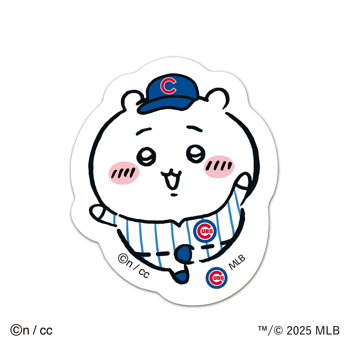 吉伊卡哇×MLB TOKYO SERIES 不規則貼紙 ④ 吉伊卡哇(小熊隊)